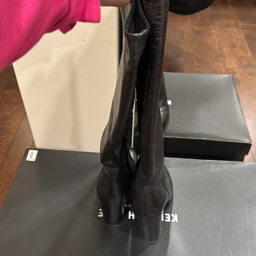 Kenneth Cole knee high heeled boots - Picture 4 of 6